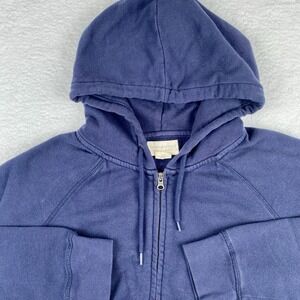 RALPH LAUREN Denim & Supply Hooded Jacket Womens XL‎ Blue Full Zip Pockets VTG